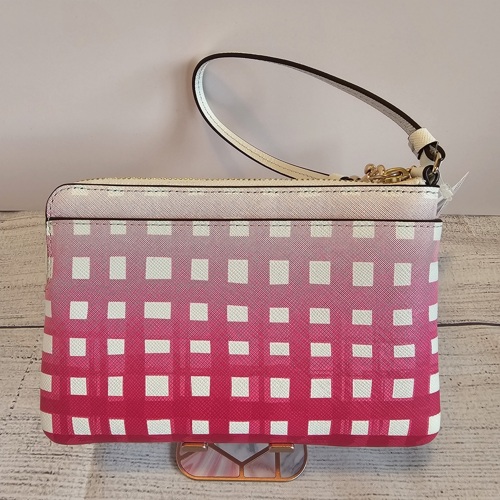 Coach Madison Gingham East West Tote w/  Wristlet (NWT) Set - Picture 14 of 16